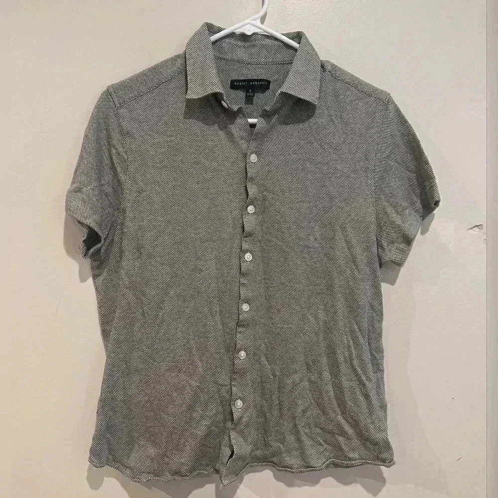 Robert Barakett Fairhope Knit Button-Up Shirt